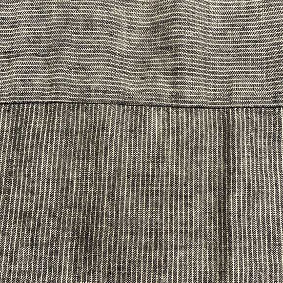 Garnet Hill Women’s 100% Linen Charcoal/White Mini Dress Size 12 Minimalist - Picture 4 of 11